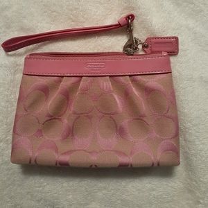 Coach Light Pink Wristlet